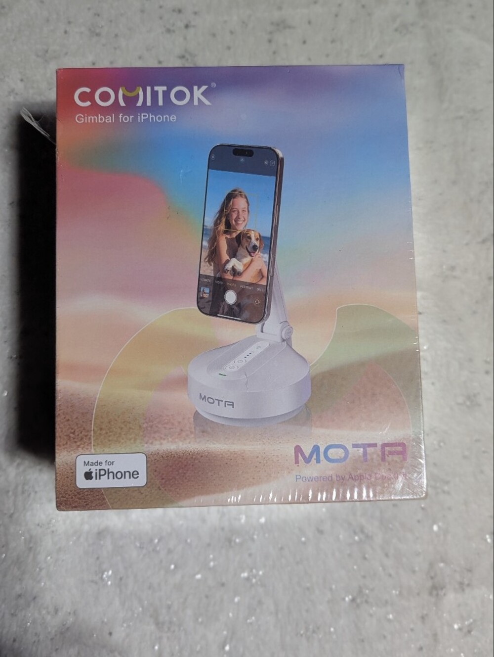 COMITOK MOTA iPhone DockKit Auto Face Tracking Gimbal White New Sealed